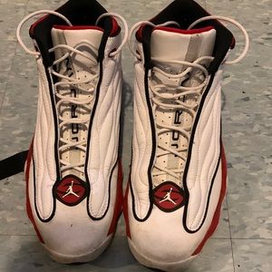 Jordan’s red and white size 11